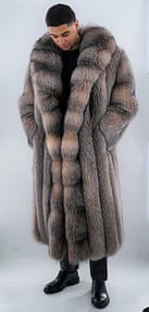 Mens Crystal Fox Coat