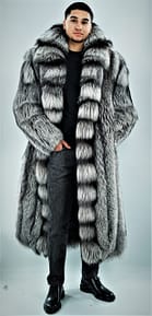 Mens Silver Coat