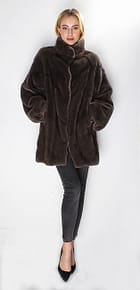 Brown Mink Fur Jacket