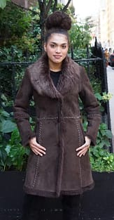 Pre Owned Brown Shearling Jacket