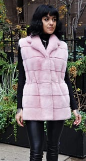 mink fur vest