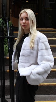 White Mink Jacket Horizontal Design