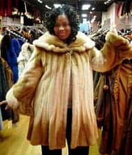 Ms Jones Hot 97 Wearing marc Kaufman Furs Mink Stroller