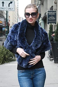 Blue Rex Rabbit Knit Shrug