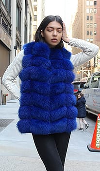 fox fur vest