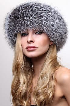 Silver FoxFur Headband