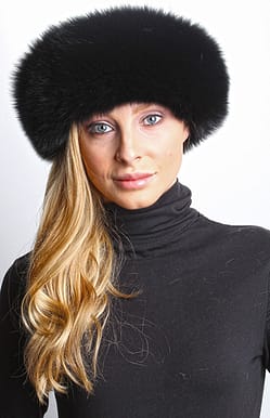 Black Fox Fur Hat