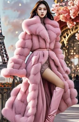 Fabulous Pink Fox Coat