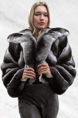 Chinchilla Fur Bolero Jacket