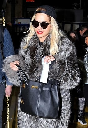 Rita Ora Fur Coat