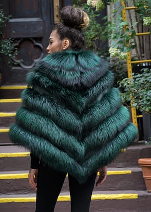 Hunter Green Fox Cape