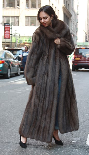 Full Length Russian Sable Fur Coat