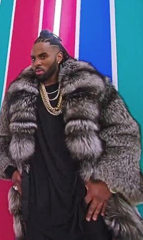 Jason Derulo Silver Fox Fur Coat Marc Kaufman Furs