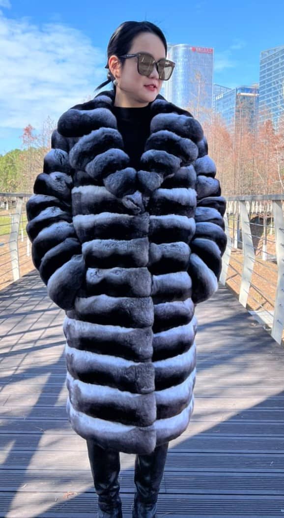 Horizontal Chinchilla Coat