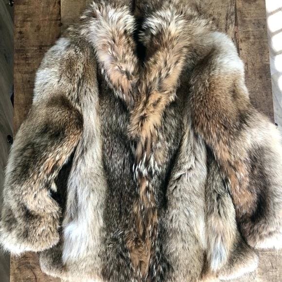 Mens coyote fur coat online