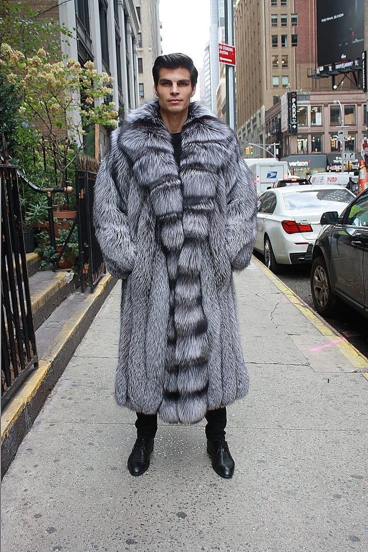 Fur overcoat online