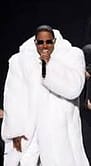 Mase White Fox Coat red carpet furs