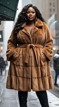 Big and tall fur coat shops