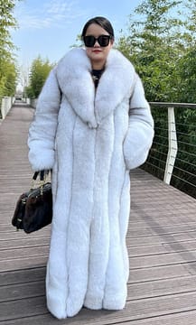 Full Length Blue Fox Coat